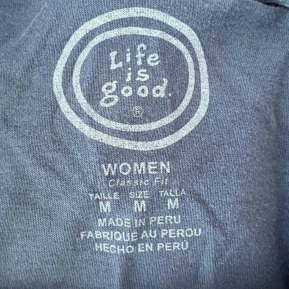 Lot Of 2 Life Is Good Women's Tee Shirts Sz M "Give Love" & "Life Is Good" - Picture 13 of 13